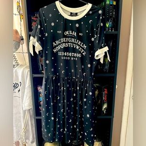 Size XL Unique Vintage short sleeved ouija board skater dress